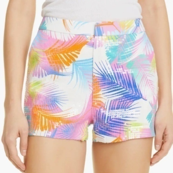 Le Superbe. Revolve. Tropical Sequin Shine Shorts. - Picture 1 of 11